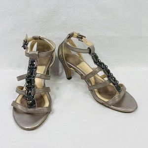 Isola Gold Strappy Sandals Sz 4.5